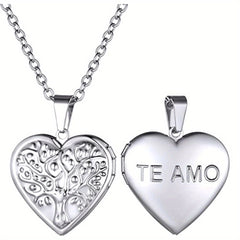 Heart Locket Necklace Tree Of Life Memorial