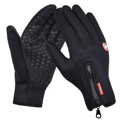Winter Men's Gloves Touchscreen Sport Fishing Skiing Cycling Snowboard Zipper