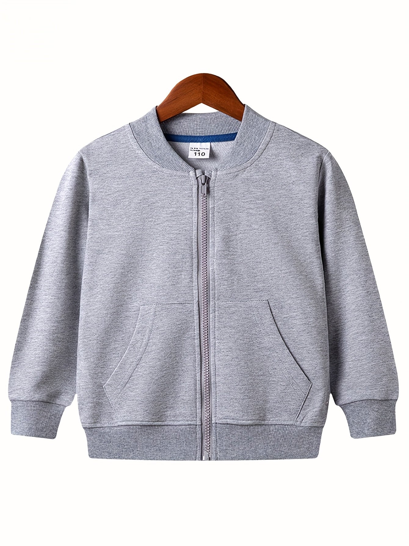 Toddler Active Sweatshirts Jackets Boy Girl Kids Autumn Solid Sports Tops