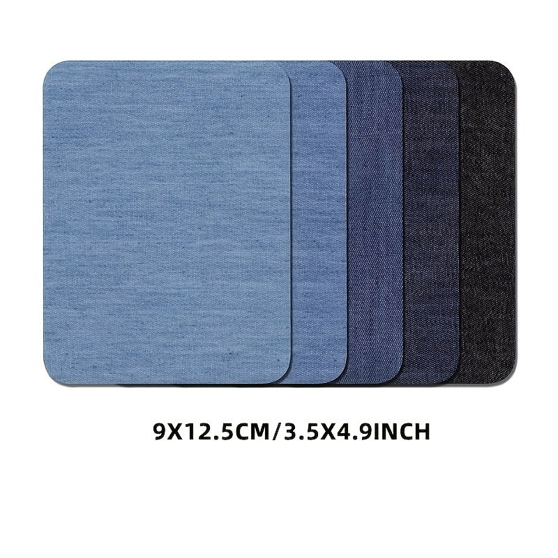5pcs Denim Patch Fabric Repair Self Adhesive Clothing Supplies