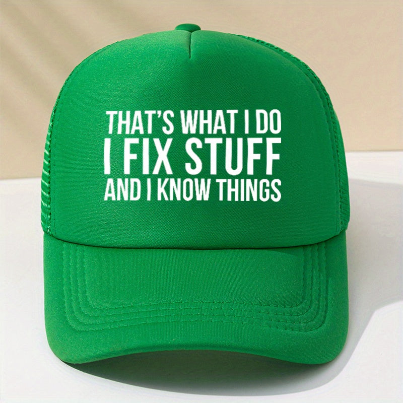 Hip Hop Mesh Trucker Hat Sunscreen Dad Cap