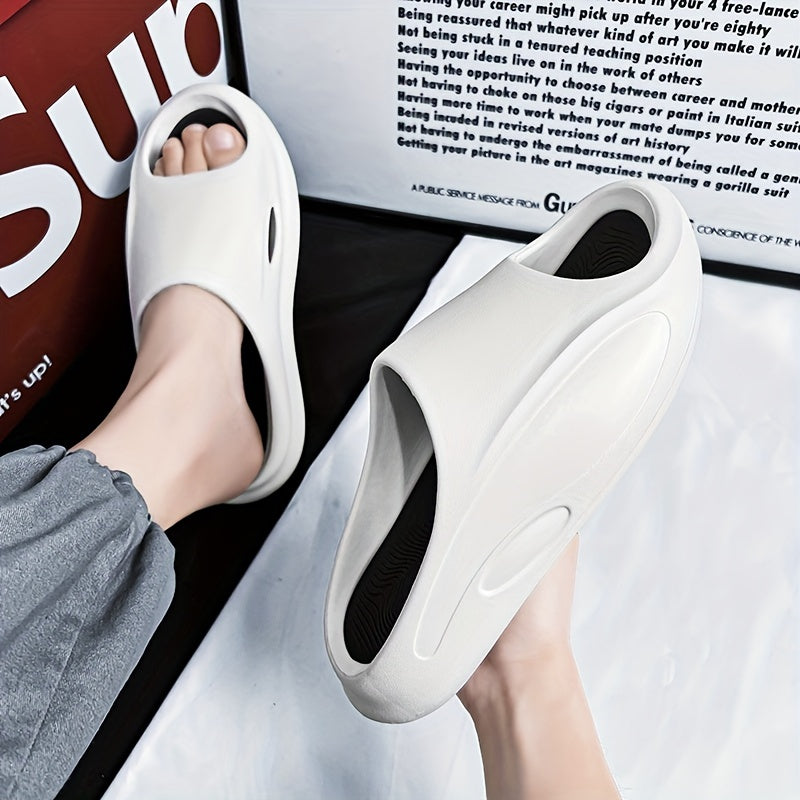 Men's Non Slip Platform Slides Comfortable Cloud Slides