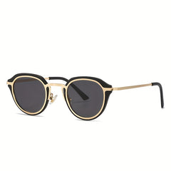 Metal Round Frame Sunglasses UV400