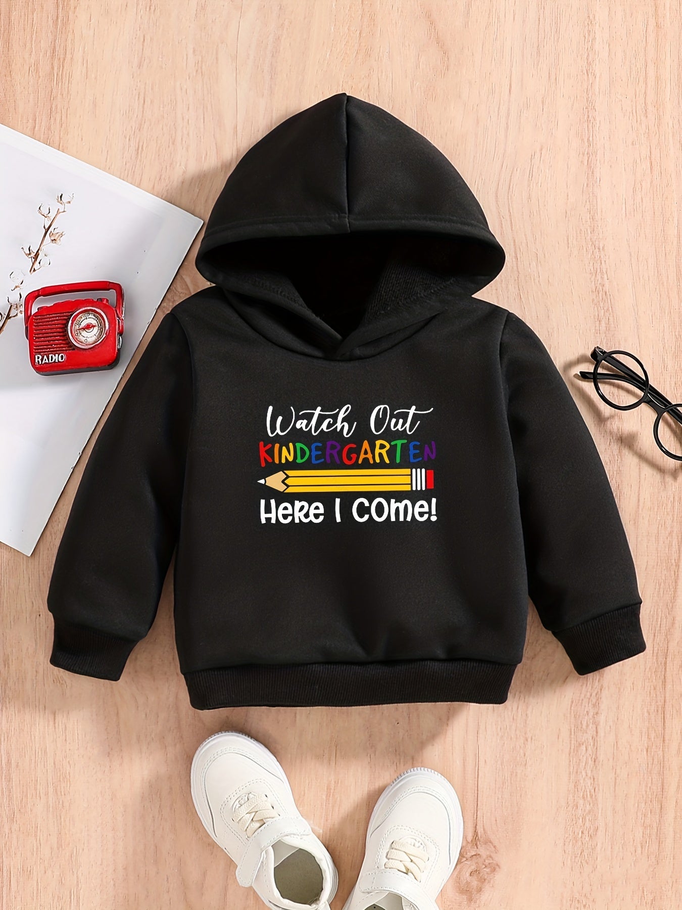 Baby Boys Spring And Autumn Sweatshirt Hoodie KINDERGARTEN HERE I COME