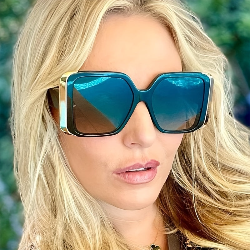 Large Square Sunglasses Tortoiseshell UV400 Sun Shades