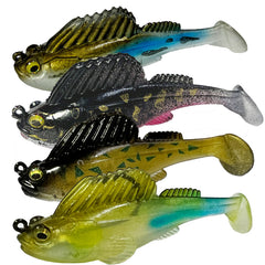 1pc Paddle Tail Swimbait Soft Lure Fishing Tackle