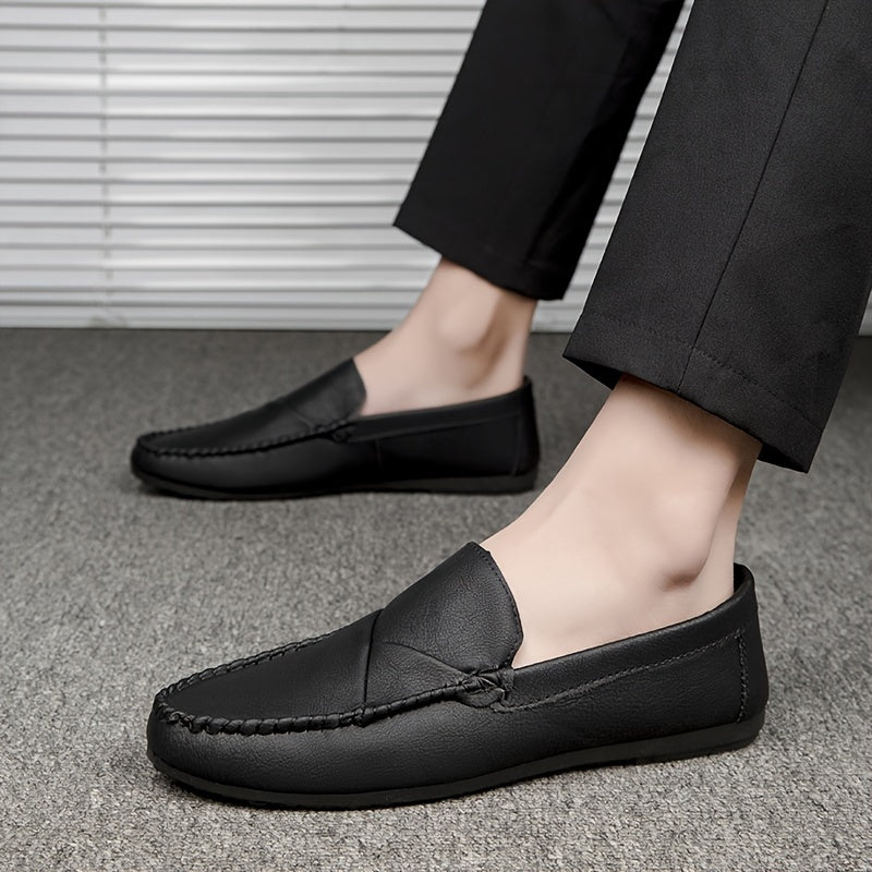 Men's Moc Toe Loafer Shoes Non Slip Slip On Driving Shoes