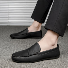 Men's Moc Toe Loafer Shoes Non Slip Slip On Driving Shoes