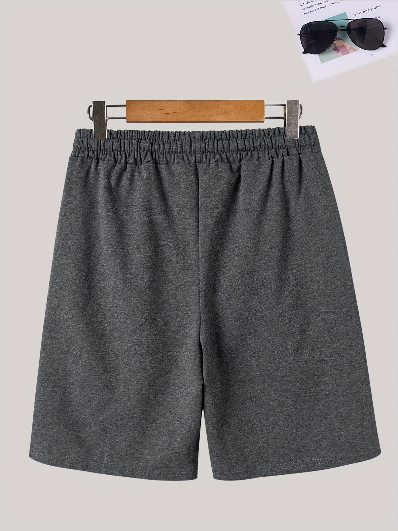 Koi Fish Pattern Comfy Active Shorts Men's Casual Stretch Drawstring Shorts