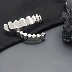 Golden Silvery Tooth Hip Hop Mouth Grills For Men And Women
