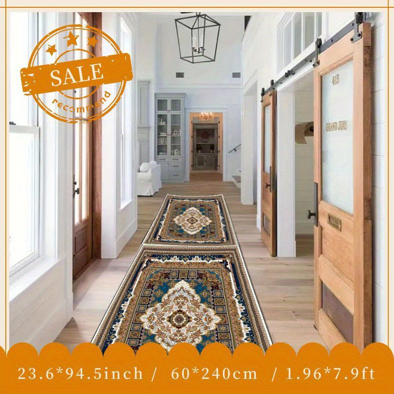 Persian Faux Cashmere Area Rug Vintage Boho Soft Fluffy Mat