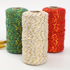 DIY Woven Two Tone Rope Fine Ribbons For Bouquets Flower Wrapping