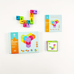 Wooden 3D Building Blocks Puzzle Set Educational Toy for Kids