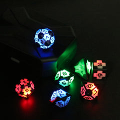 7pcs Strobe LED Rechargeable Dice Set w/ Charging Case - 3 Colors