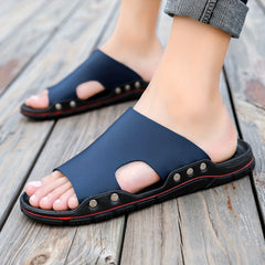 Men's Non Slip Slides Lightweight Open Toe Quick Dry Slippers