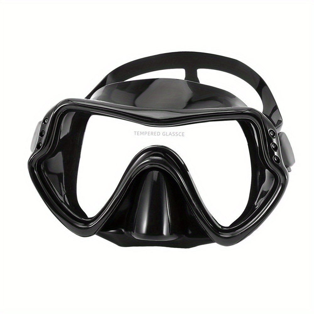 Adult Diving Goggles and Snorkel Set with Silicone Face Mask