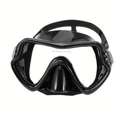 Adult Diving Goggles and Snorkel Set with Silicone Face Mask
