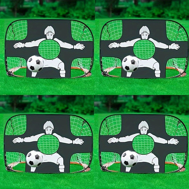Portable Football Goal Foldable Mobile Training Football Net Frame