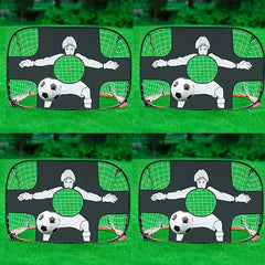 Portable Football Goal Foldable Mobile Training Football Net Frame