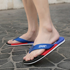 Men's Striped Flip Flops Lightweight Comfortable Sandals