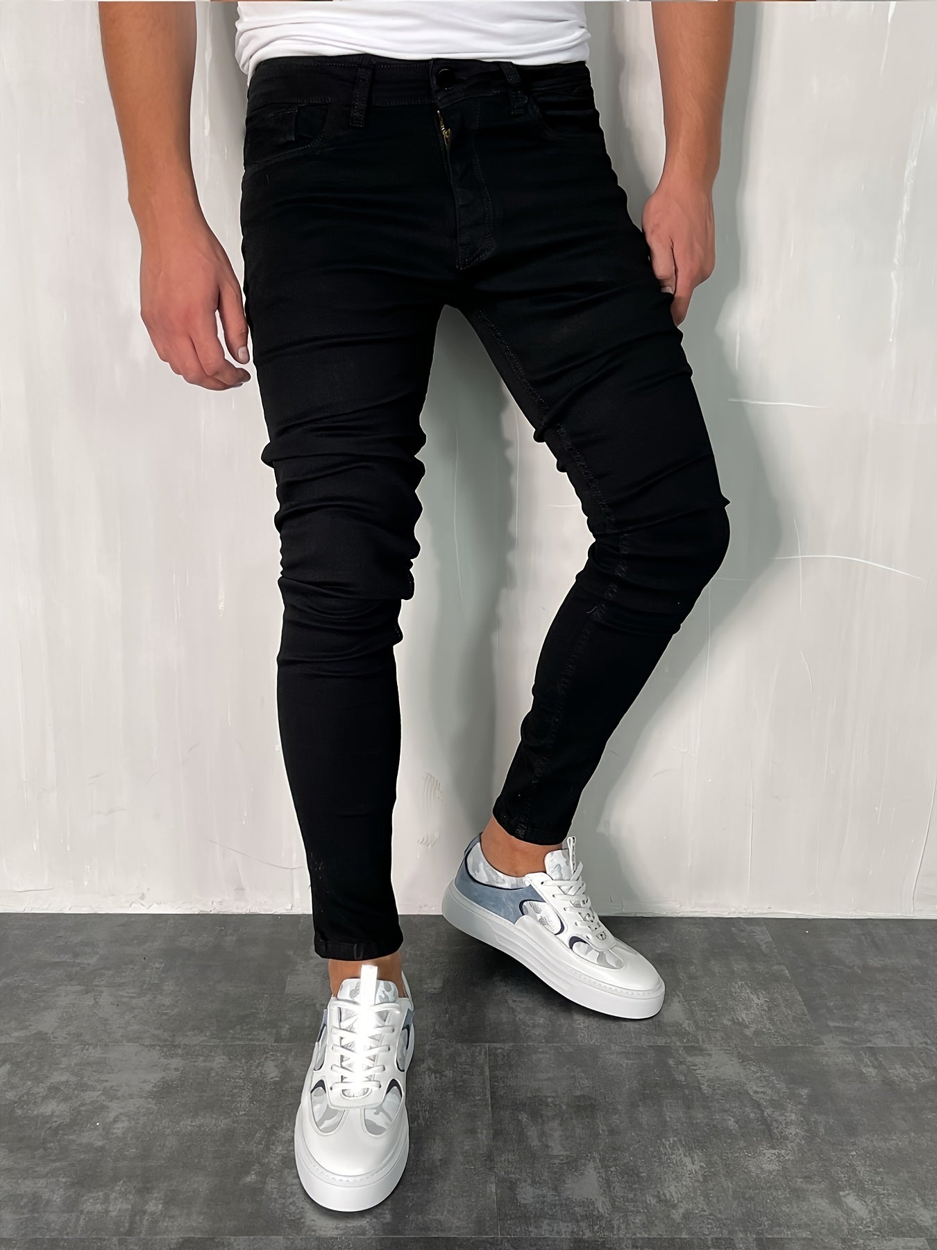 Raw Trim Denim Shorts Mens Casual Mid Stretch Denim Shorts