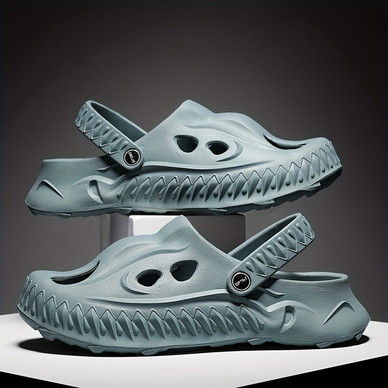 Men's Novel Build Clogs Slip-on Sandals Soft Sole Walking Shoes