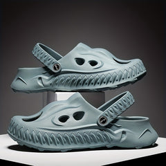 Men's Novel Build Clogs Slip-on Sandals Soft Sole Walking Shoes