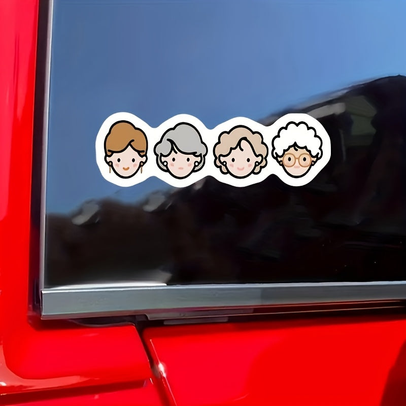 Golden Girl Meme Stickers Funny Cartoon Character Decals for Laptops