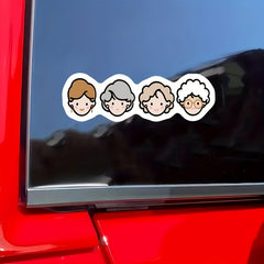 Golden Girl Meme Stickers Funny Cartoon Character Decals for Laptops