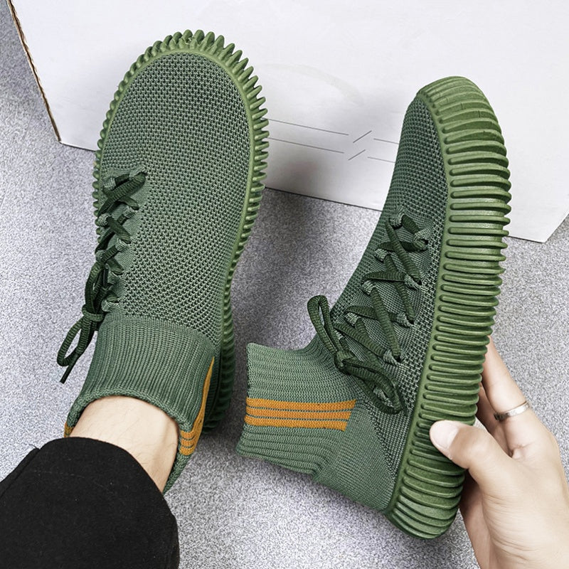 Men's Lace up Sock Sneakers Lightweight Breathable Running Gym Shoes