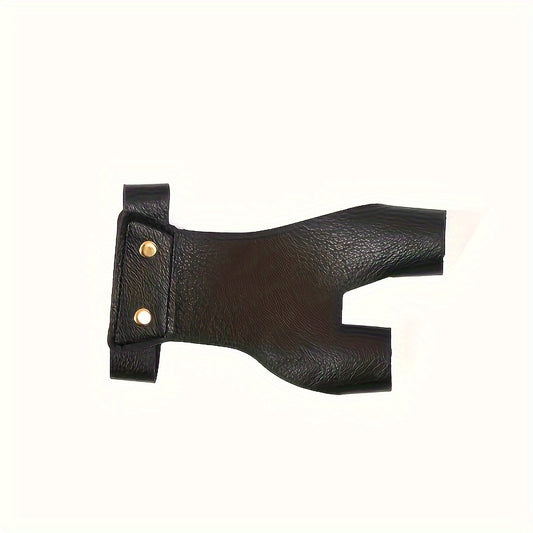 1pc PU Leather Archery Finger Protector Safe Recurve Bow And Arrow