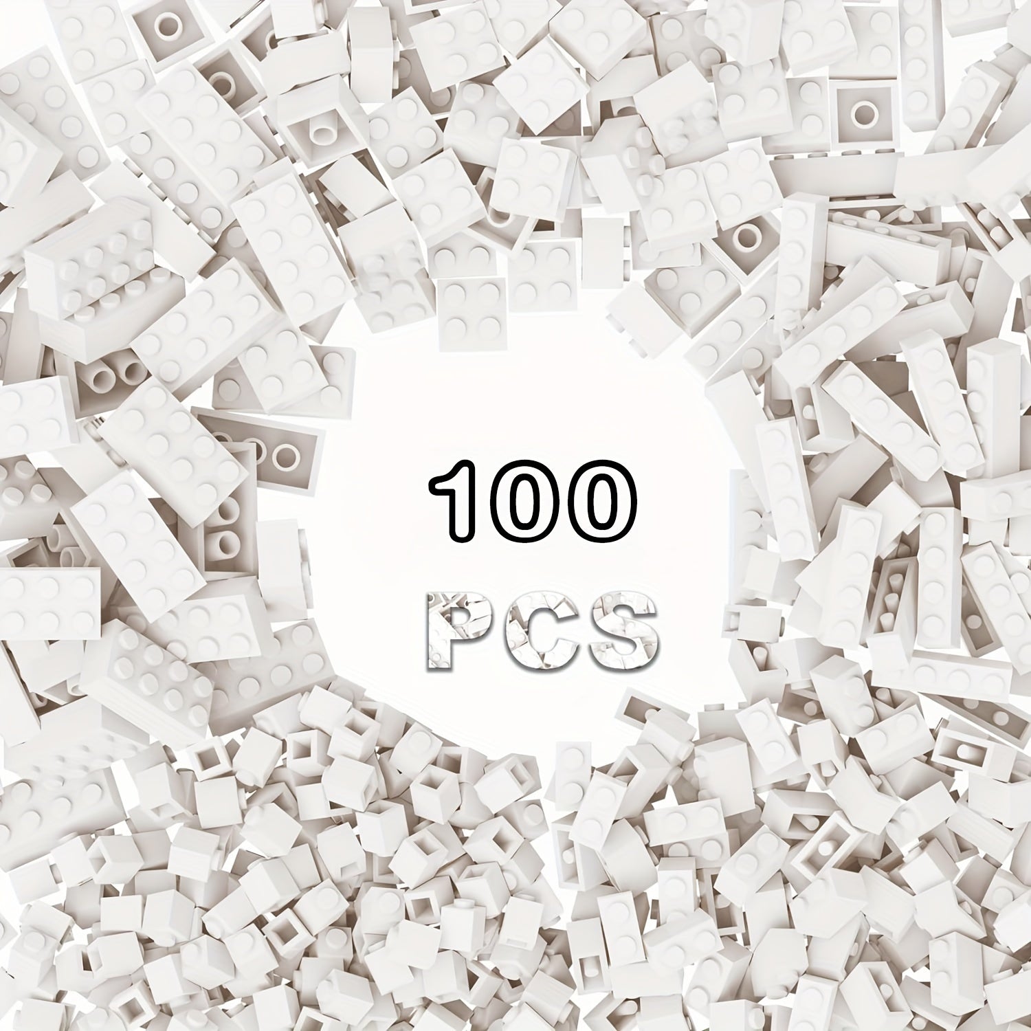 100pcs Building Bricks Set Educational Toy Blocks for Kids Ages 6