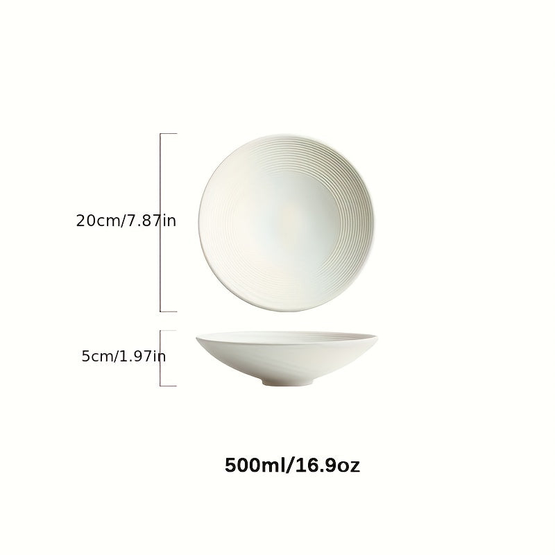 Large Ceramic Pasta Bowl and Plate Set Microwave Dishwasher Safe