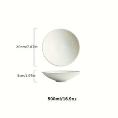 Large Ceramic Pasta Bowl and Plate Set Microwave Dishwasher Safe