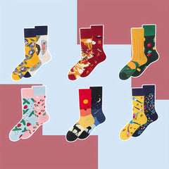 3D Printed Crazy Funny Crew Socks for Men Women