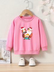 Adorable Christmas Family Crew Neck Sweatshirt Kids Clothes Gift