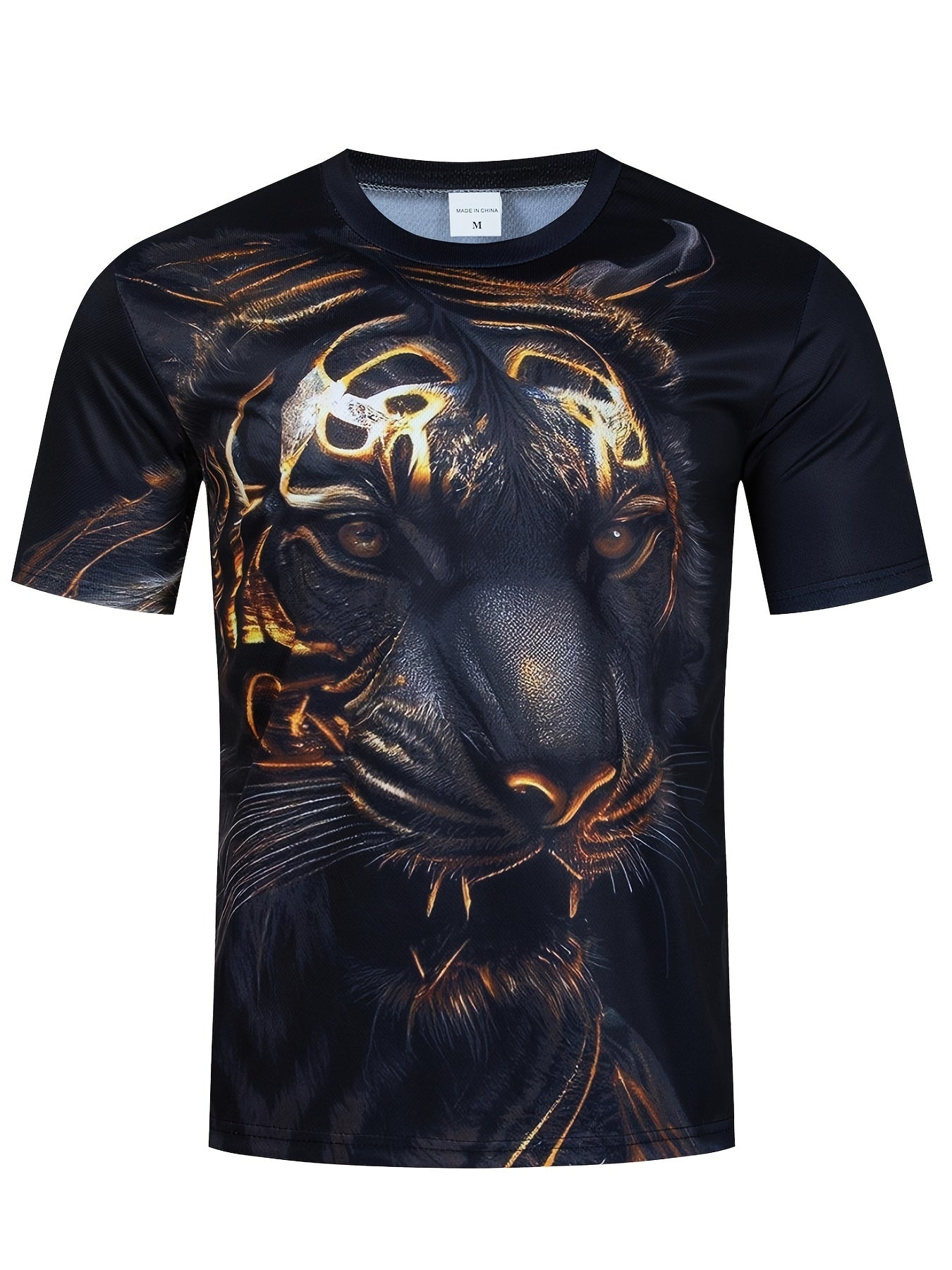 Men's Animal Graphic T shirt 3D Print Stretch Tee Top