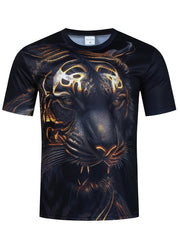 Men's Animal Graphic T shirt 3D Print Stretch Tee Top