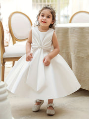 Girls Bow Formal Puffy Dress Princess Infant Toddler Birthday Party