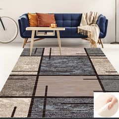 Fluffy Faux Wool Area Rug Retro Contemporary Large Carpet For Living Room Bedroo