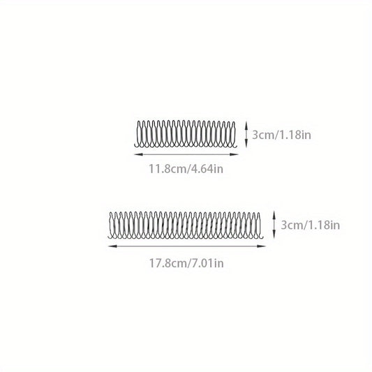 2pcs Elastic Hair Comb Pin Invisible Hair Pin For Side Hair Band Alloy Hairpin