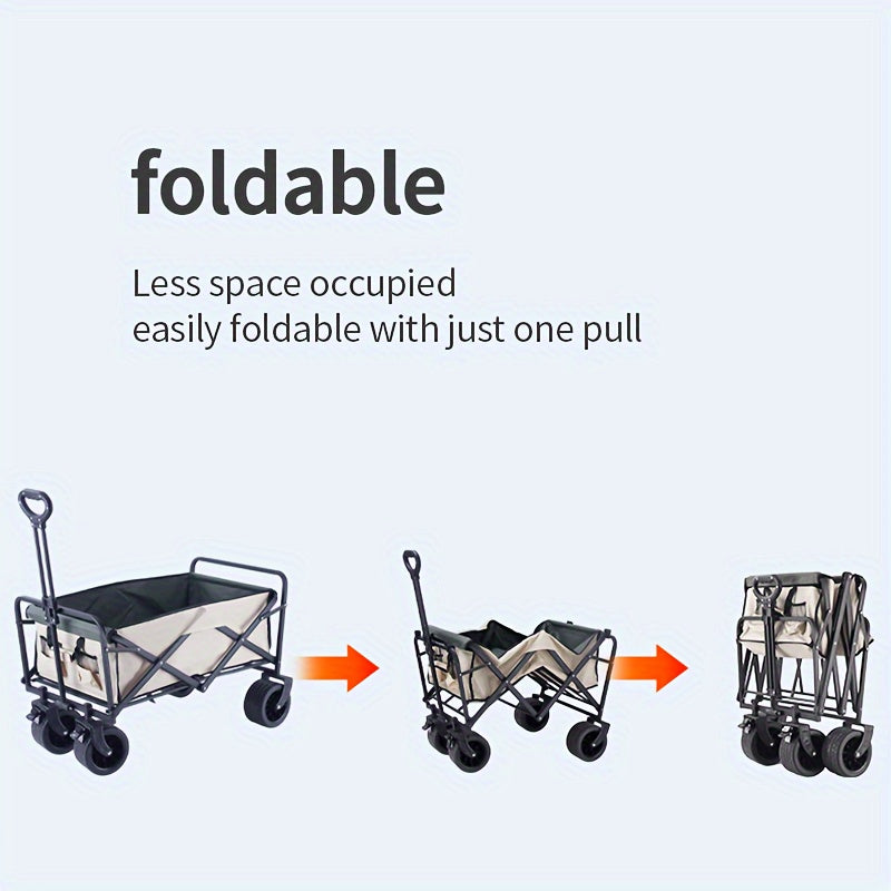 TAG Outdoor Camping Cart Campsite Cart Picnic Camping Trolley Folding Small Cart