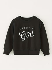 DADDY'S GIRL Round Neck Sweatshirt for Kids