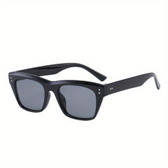 Y2K Square Sunglasses Punk Rivet Anti Glare Glasses UV400