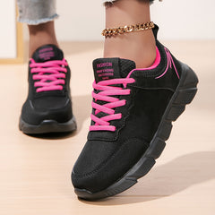 Casual Road Running Shoes Women's Front Tie Lightweight Hiking Shoes