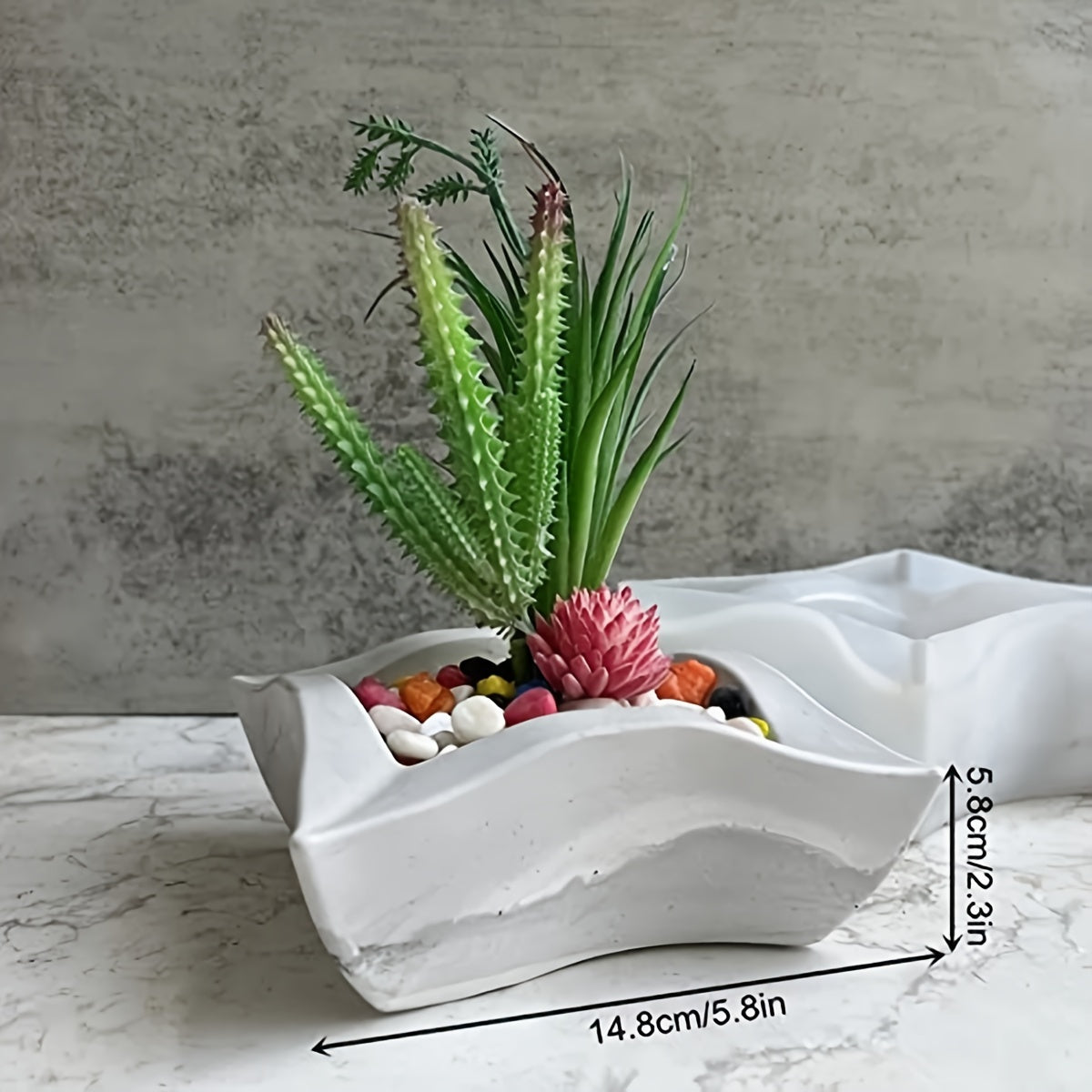 DIY Drip Rubber Mold Flower Pot Silicone Mold