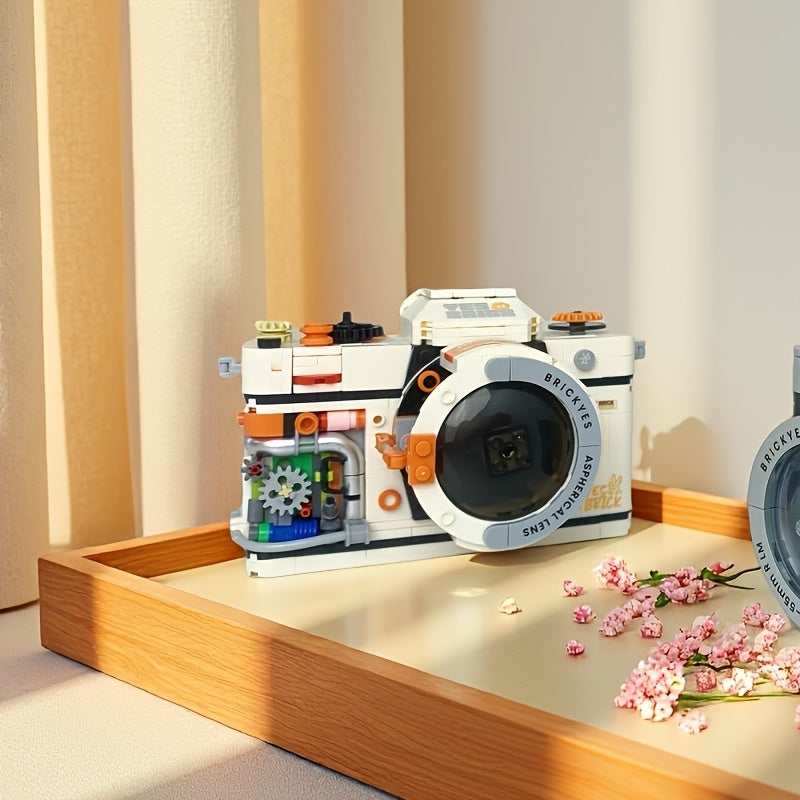 Retro Camera Assembly Kit Durable ABS Material Creative Gift for Adults