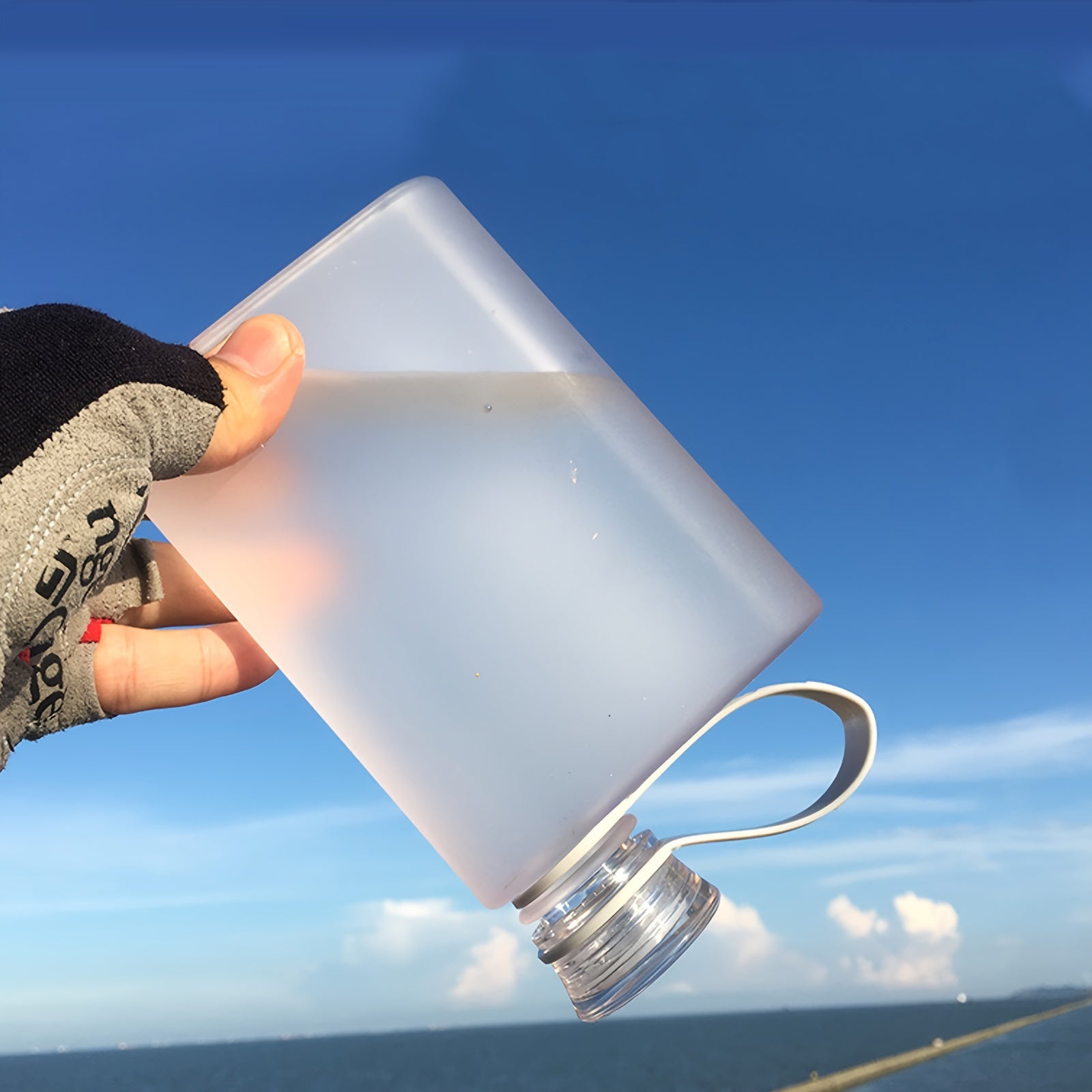 380ml Portable Sports Water Cup for Outdoor Camping Running Fitness