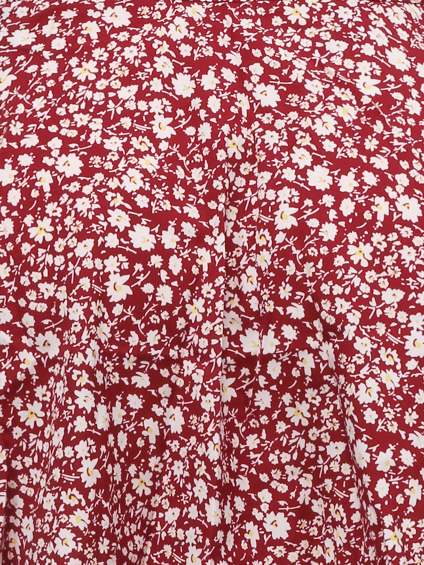 Floral Print Button Front Summer Skirt