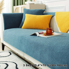 Velvet Sofa Slipcover Pets Dog Friendly Fuzzy Non Slip...
